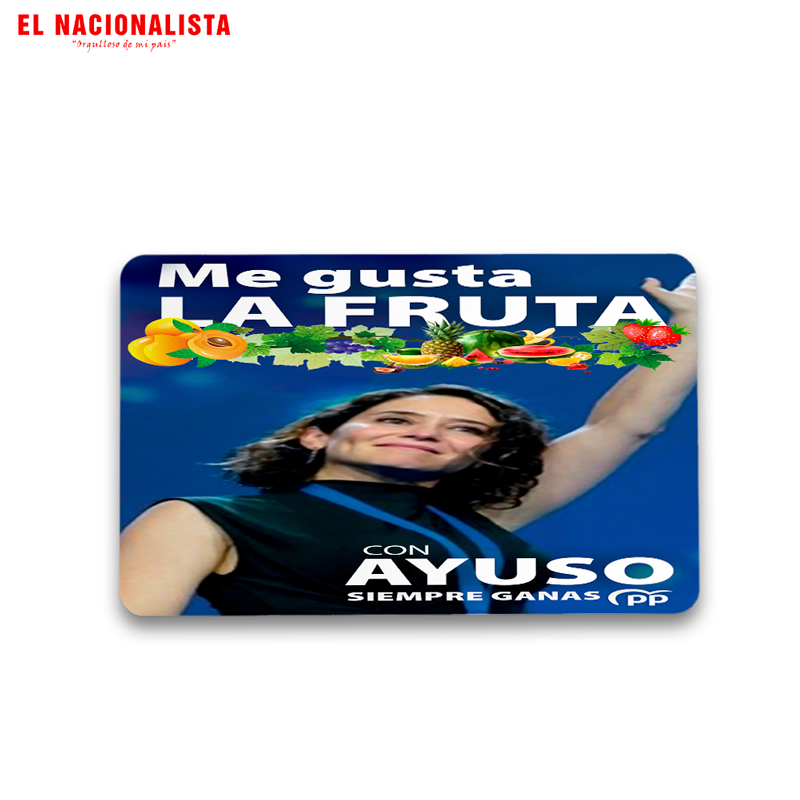 Pegatina Adhesiva Ayuso – Sticker de Colección Me Gusta la Fruta